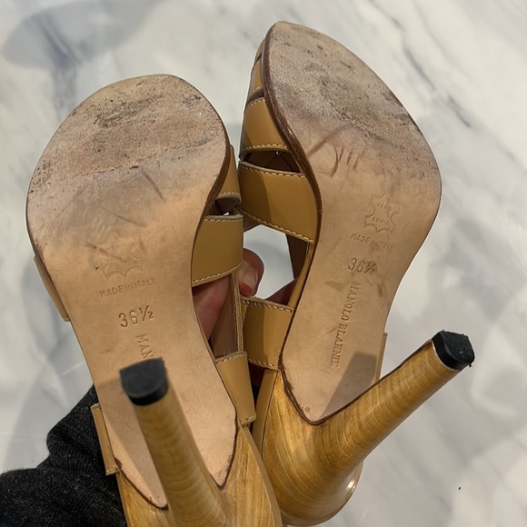 Manolo Blahnik strappy tan sandals sz 36.5- perfect for summer! - Picture 5 of 6